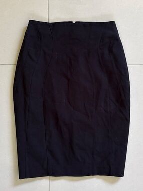 bebe Black Sculpted Pencil Skirt